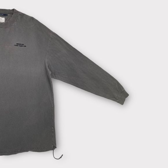 Ksubi Men's 2XL Gray Crew Neck T Shirt Long Sleeve Embroidered Logo LIMITED - Picture 8 of 16